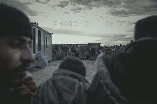 Idomeni refugee camp on the Greek Macedonia border