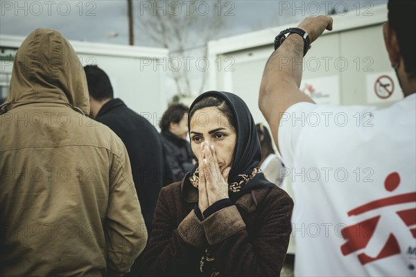 Idomeni refugee camp on the Greek Macedonia border