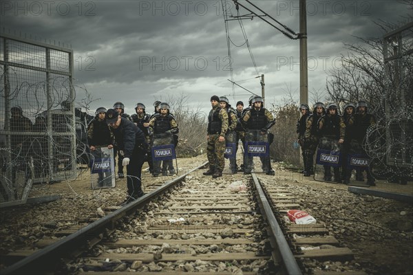 Idomeni refugee camp on the Greek Macedonia border