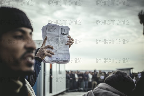 Idomeni refugee camp on the Greek Macedonia border