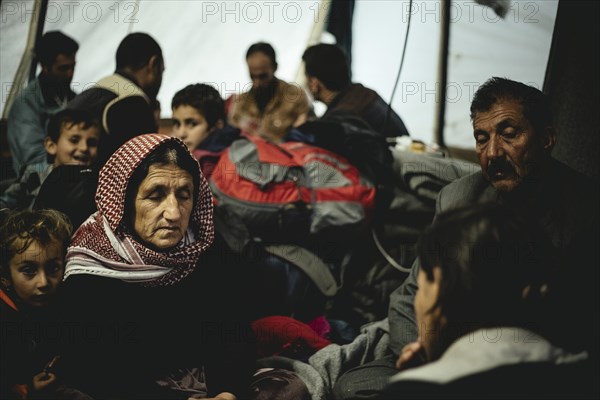 Idomeni refugee camp on the Greece-Macedonia border