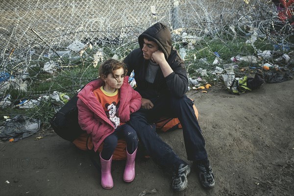 Idomeni refugee camp on the Greece-Macedonia border