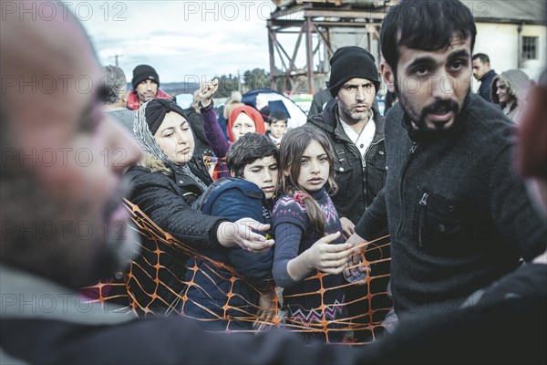 Idomeni refugee camp on the Greece-Macedonia border