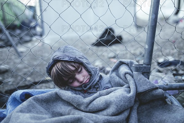 Idomeni refugee camp on the Greece-Macedonia border