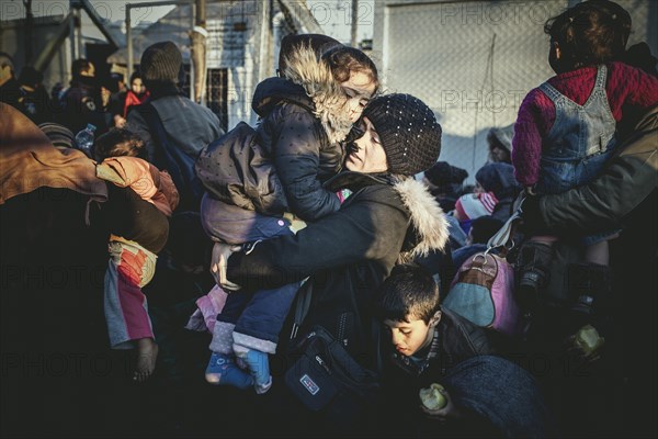 Idomeni refugee camp on the Greece-Macedonia border