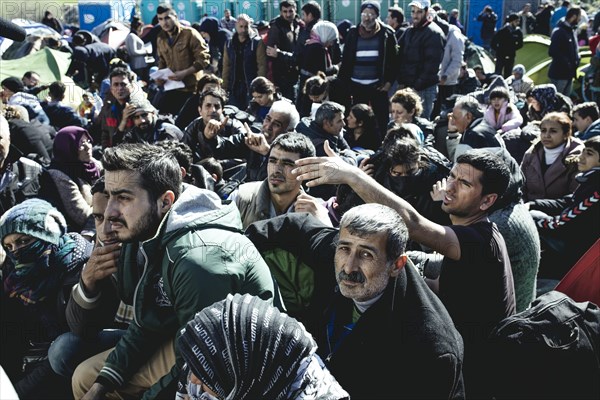 Idomeni refugee camp on the Greece-Macedonia border