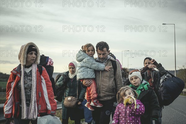 Idomeni refugee camp on the Greece Macedonia border