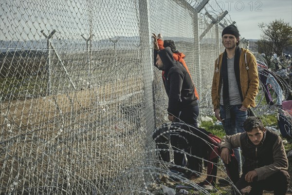 Idomeni refugee camp on the Greece Macedonia border