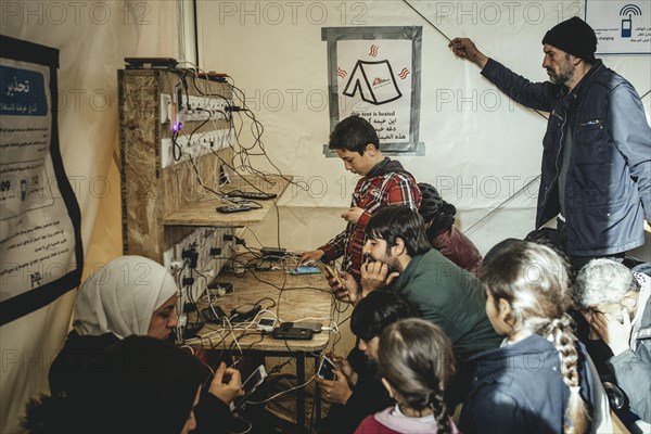 Idomeni refugee camp on the Greece Macedonia border