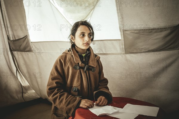 Idomeni refugee camp on the Greece Macedonia border