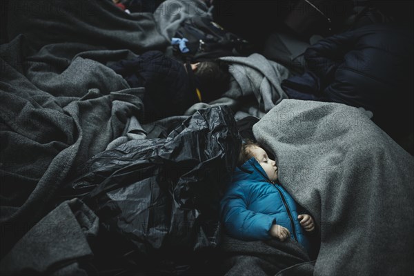 Idomeni refugee camp on Greek Macedonia border