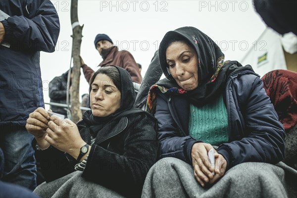 Idomeni refugee camp on Greek Macedonia border