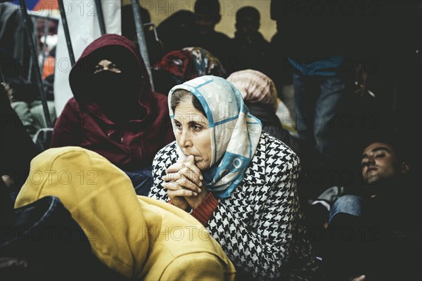 Idomeni refugee camp on Greek Macedonia border