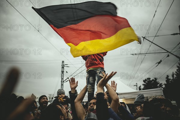 Idomeni refugee camp on Greek Macedonia border