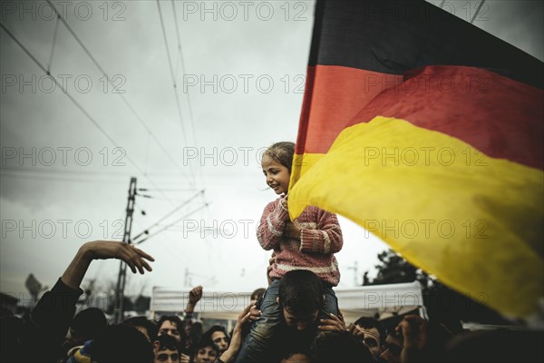 Idomeni refugee camp on Greek Macedonia border