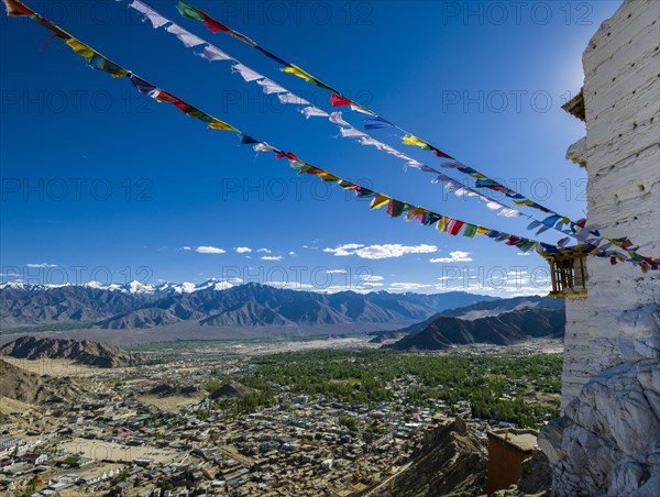 The monastery Namgyal Tsemo Gompa and Tsemo Fort