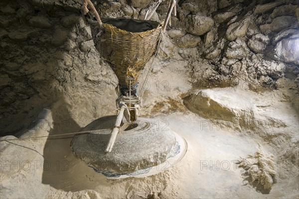 A simple grain mill used by the local farmers