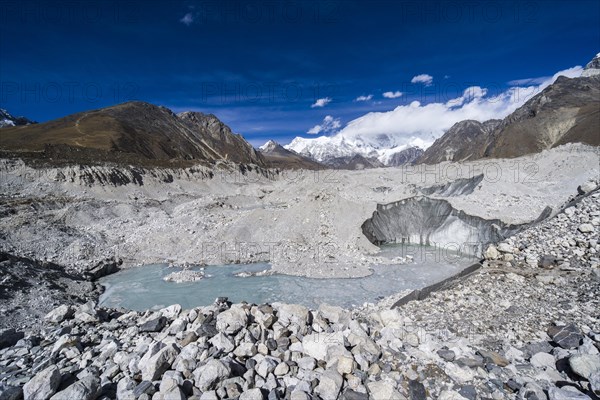 View of the Ngozumba Glacier