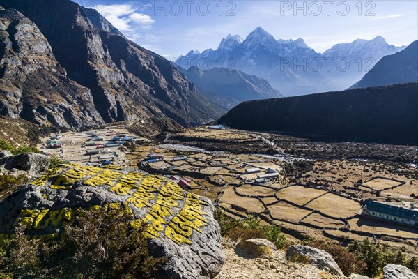 View of the agricultural village of Thame