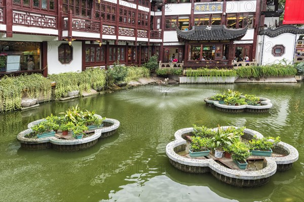 Pond in the Yu Yuan Gardens