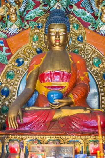Statue inside a Buddhist temple
