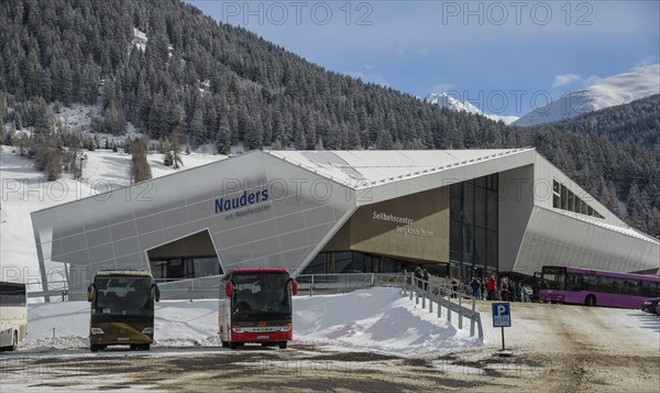 Valley station of the Bergkastelbahn in Nauders