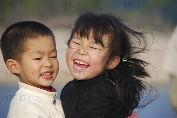 Laughing small kids