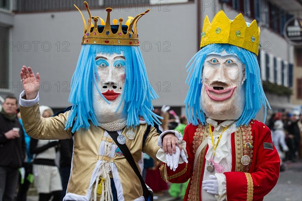 Royal couple at the 38th Motteri-Fasnachtsumzug parade in Malters