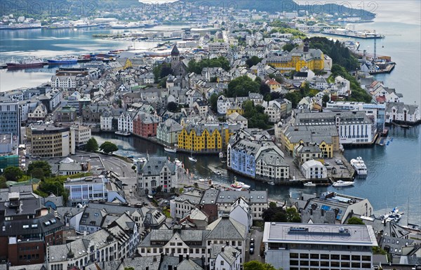 View from the Aksla hill to Alesund