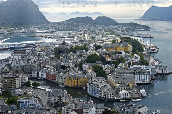 View from the Aksla hill to Alesund