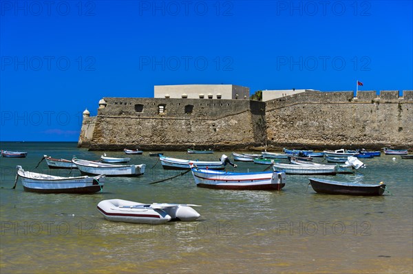 Boats off Santa Catalina Castle