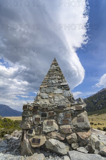 Memorial Shrine Alpine Memorial commemorating accident climbers on Mt Cook