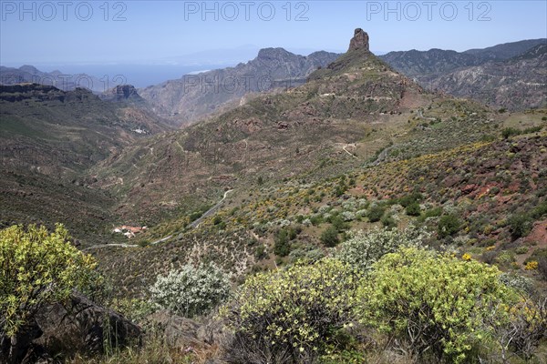 View from Cruz de Timagada towards Roque Bentayga