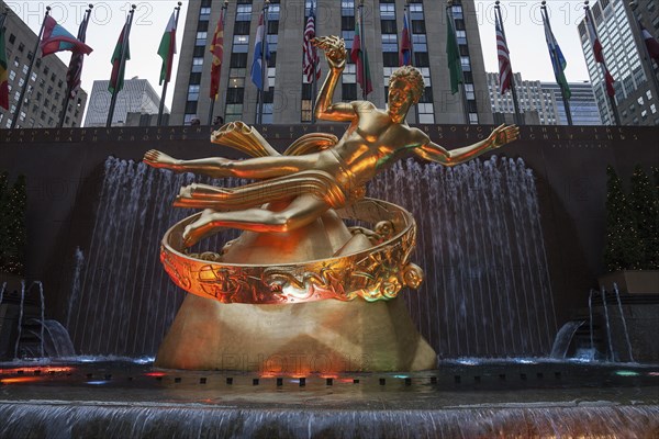 Prometheus sculpture by Paul Manship