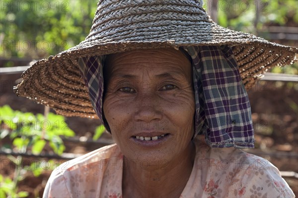 Local woman with typical hat