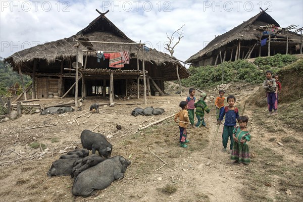 Typical longhouse of the Loi