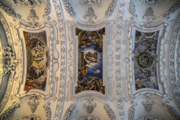 Ceiling fresco of the monastery church of St. Benedict