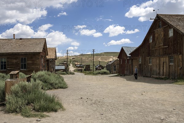 Old street in a ghost town