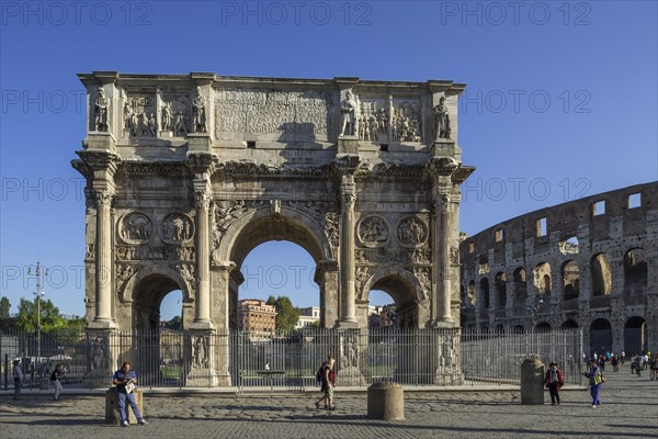 Arch of Constantine and Colosseum