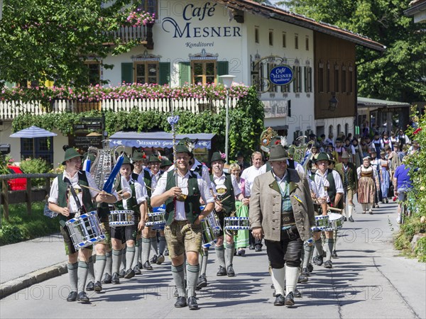 Traditional parade on the Schliersee church day