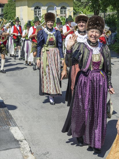 Traditional parade on the Schliersee church day