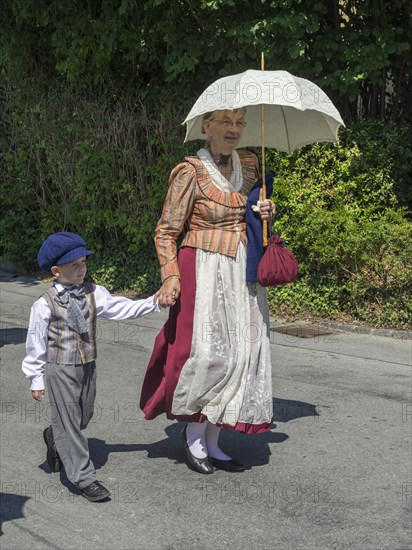 Traditional parade on the Schliersee church day