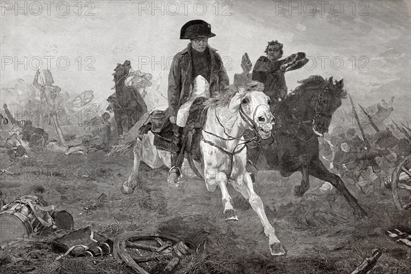 Napoleon Bonaparte I at the Battle of Waterloo