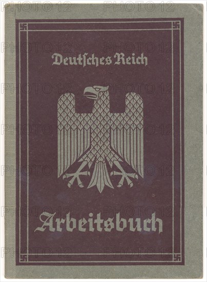 Workbook from Nazi Germany in 1940