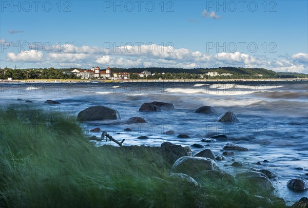 Beach with Seeschloss seaside castle