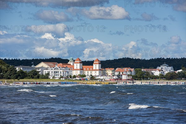 Beach with Seeschloss seaside castle