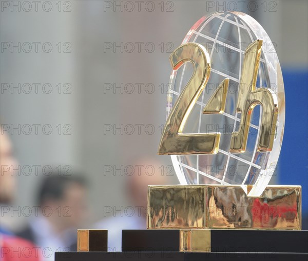 The trophy for the Circuit de la Sarthe