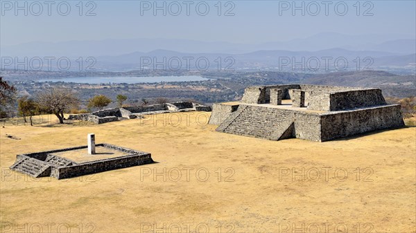 View of Plaza de la Estela from Gran Piramide