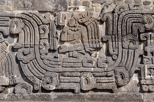Relief at Pyramid of the Feathered Serpents
