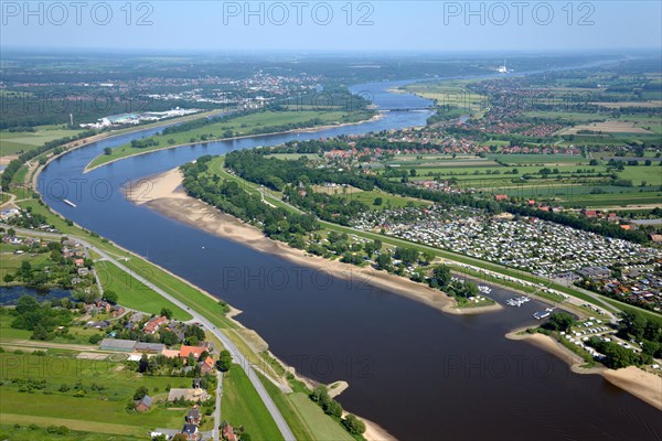 River Elbe near Altengamme and Geesthacht